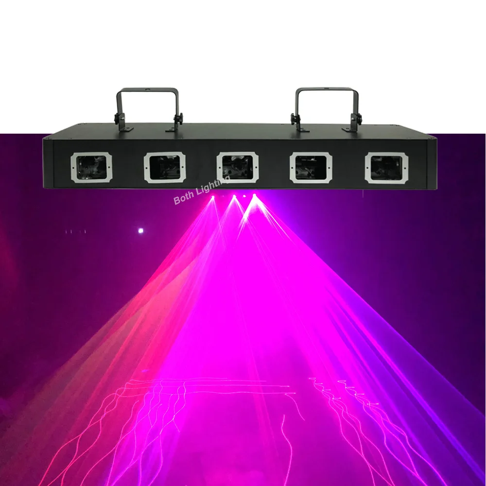  5 Lens RGB Full Color Scanning Beam Laser Christmas Laser Projector DMX Sound AUTO Projector DJ Par