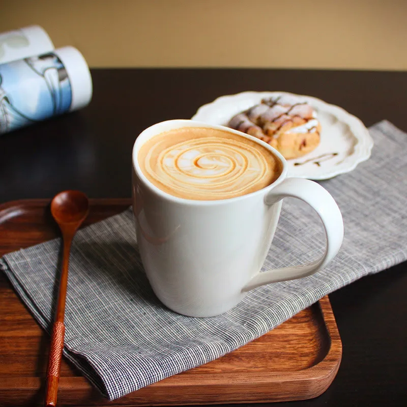 JDZ керамическая кофейная чашка ручной работы, чисто белая креативная фарфоровая чайная чашка неправильной формы, кофейная чашка из Китая - Цвет: White Coffee Cup