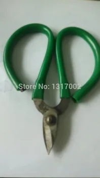 

Free Shipping !!! 2pcs/lot Big Size GH253 Green handle chain scissors