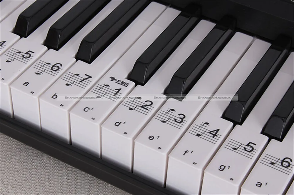 Nueva Música teclado Pianos nota claro Adhesivos 52 etiquetas para 88 61 54  teclas SMB|stickers music|stickers music notesmusic note stickers -  AliExpress