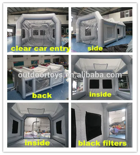 До двери окружающей надувные Краски бут/надувные Краски booth inflatab автомобиля Краски ing/Портативный Краски booth