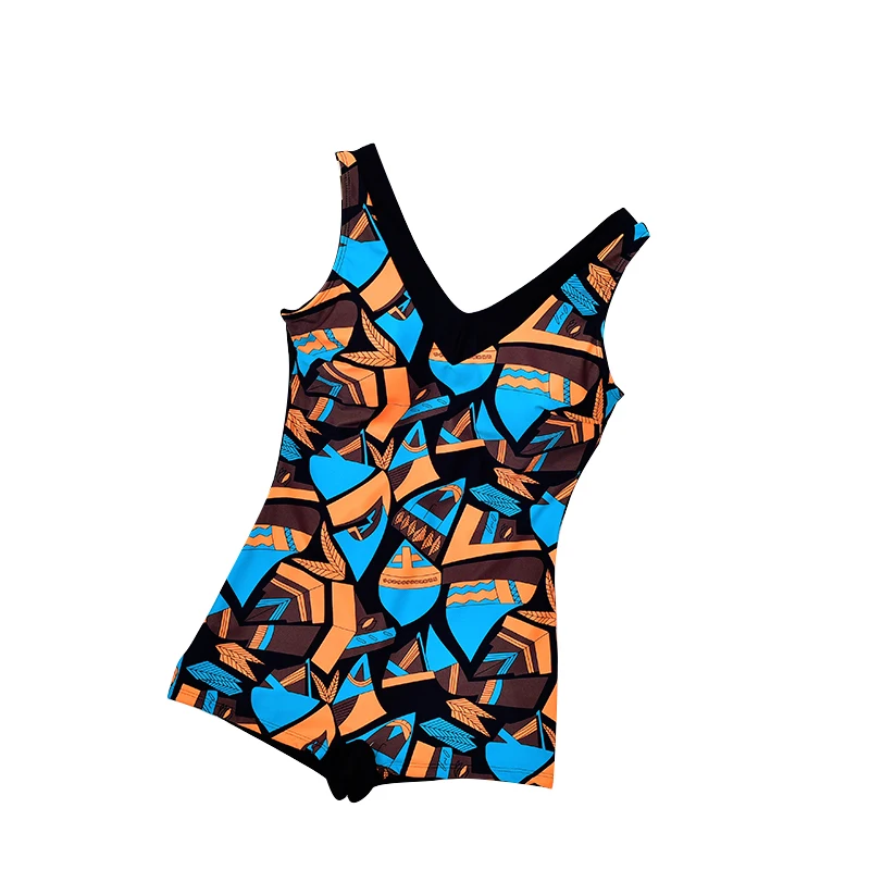 

Sport Plus Size Swimwear Women New Bodysuit Printed Monokini Swimsuits One Piece Bathing Suit Slim Athletic Swimming Suits 4XL