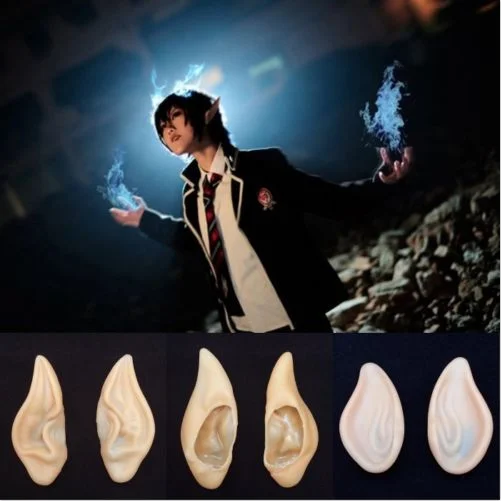

Fairy Elf Ear Tips New Hobbit Vulcan Spock Exotic LARP Cosplay Halloween Costume Emilia