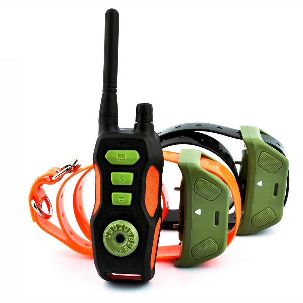 

2018 New Pet Dog Training Collar Waterproof Rechargeable Dog Electric Shock Vibration Training Collar Remote Controller 800M