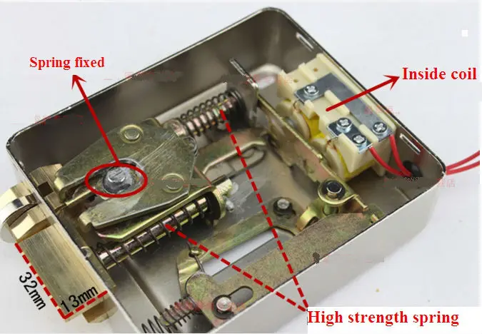 Электрический RIM Lock 12vdc электронный замок для дома проводной Видеодомофоны безопасности Системы