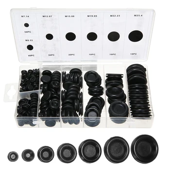

Hot Sale 170pcs Rubber Grommet Firewall Hole Plug Assortment Set Car Electrical Wire Gasket Kit For Valve Pump Water Pipe