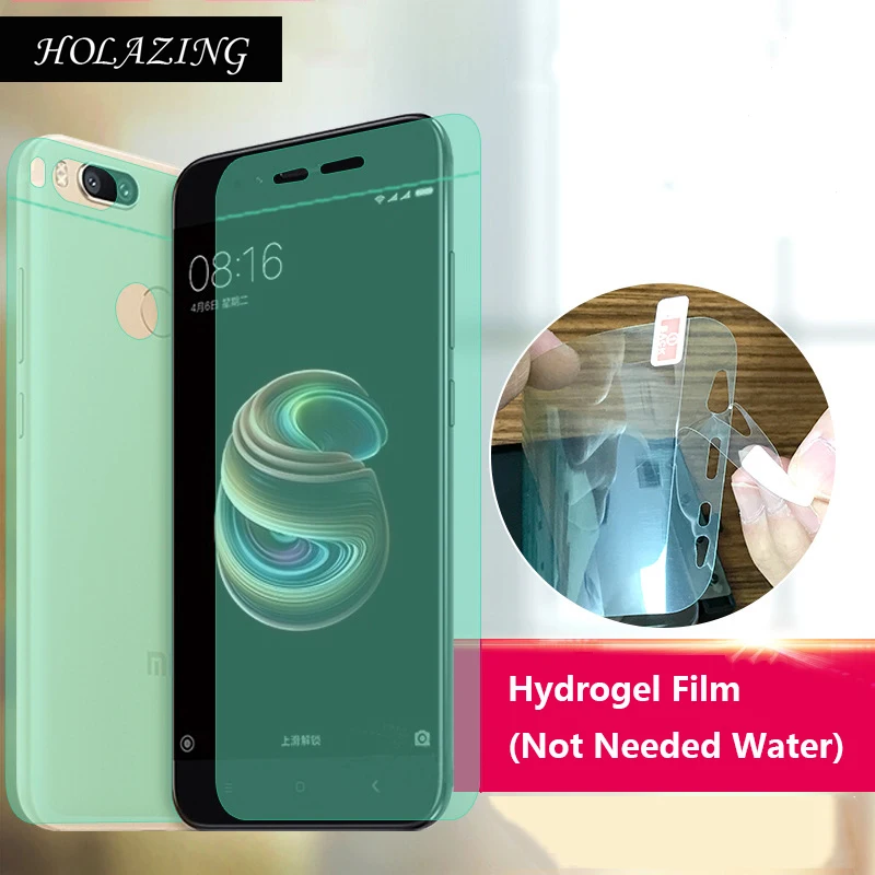 

HOLAZING New No Required Water Hydrogel Film 4D Full Coverage Screen Protector for Xiaomi Mi A1 MiA1 5.5" AUTO Fixed Skin Layer