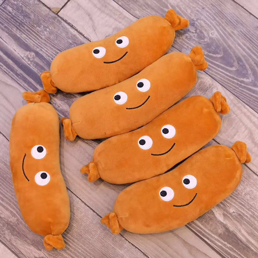 Stuffed plush fast food toy French fries Chips Sausage Pizza Cola drink hamburger creative food hot dog toys for children