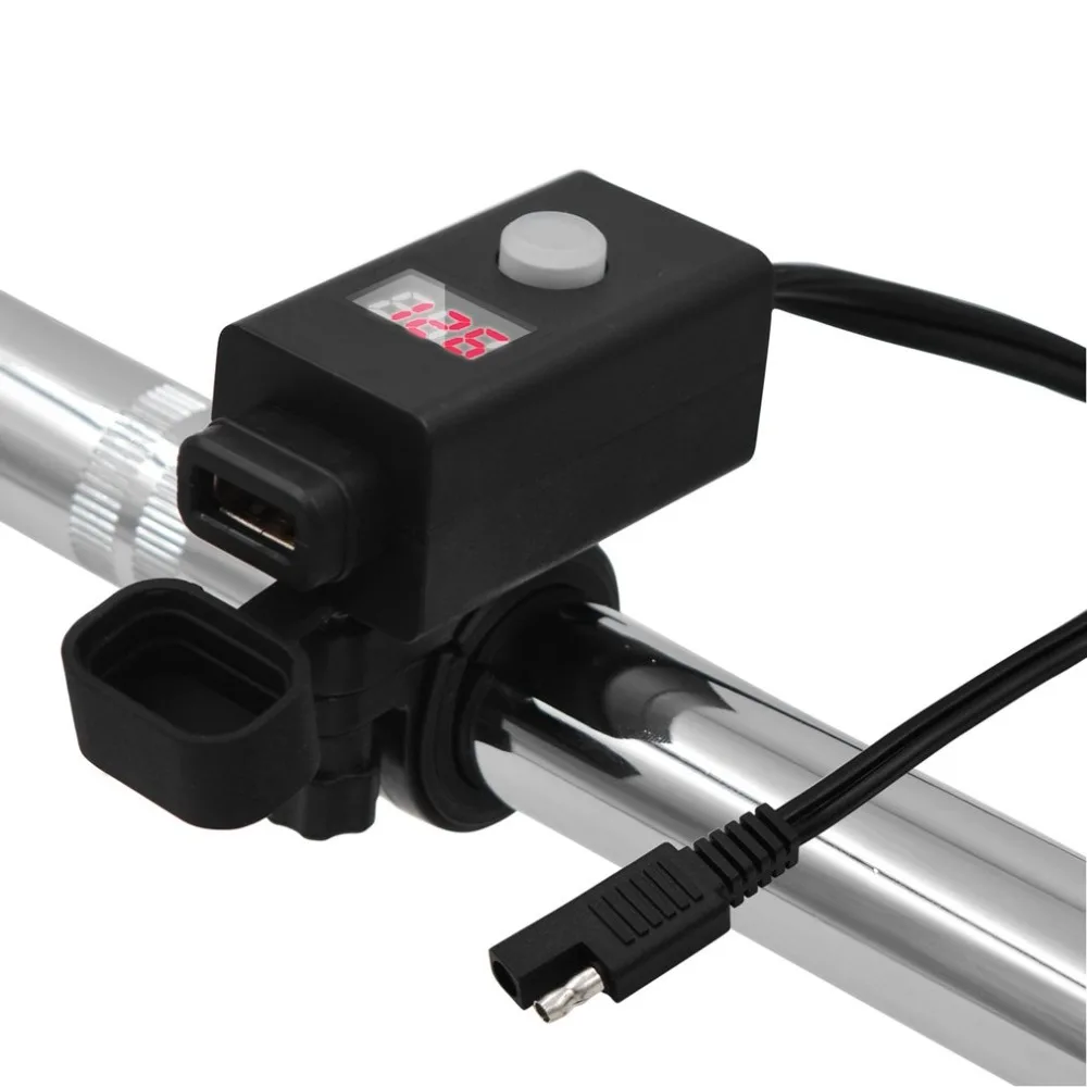 

With switch with display single port SAE USB3.1A intelligent identification charging standard SAE quick release plug