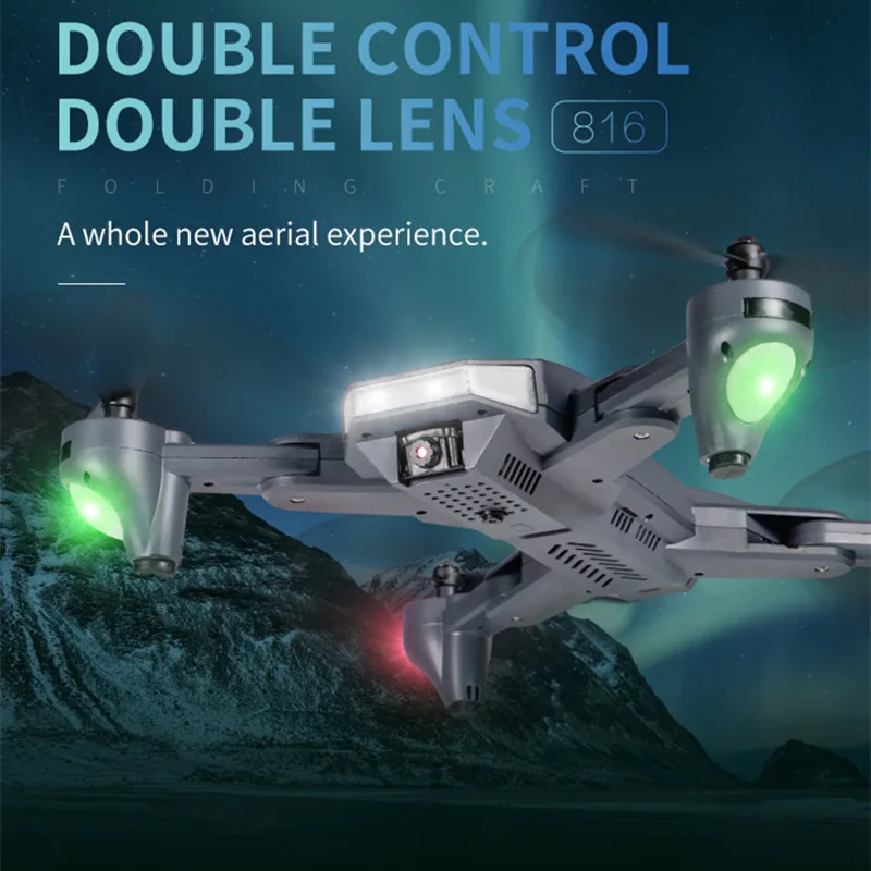 

VISUO XS816 RC Drone Optical Flow Positioning Dual Camera WIFI 2MP+0.3MP Quadrocopter with Camera Selfie Drone VS E58 Dron