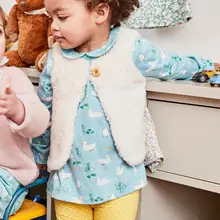 Детский комплект для девочек; Весенний топ с длинными рукавами и рисунком+ штаны; комплект из 2 предметов; детская одежда