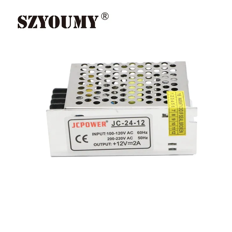 SZYOUMY 12 V 2A 24 W импульсный источник питания для светодиодной ленты 24 W трансформатор AC 220 V/110 V к DC 12 V