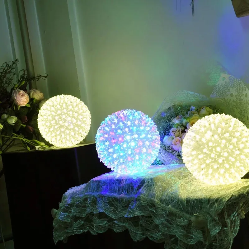Dia 12cm 20cm 30cm LED Cherry Blossom Peach Flower Ball Lights Lamp AC 110V 220V Holiday christmas wedding Party String lights Dia 12cm 20cm 30cm LED Cherry Blossom Peach Flower Ball Lights Lamp AC 110V 220V Holiday christmas wedding Party String lights