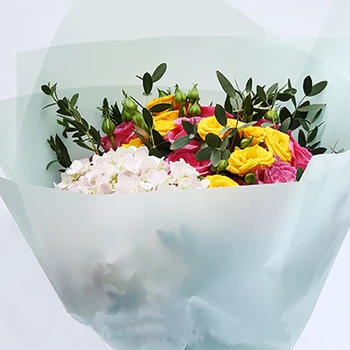 

10 Pieces Soft Color Fog Papers Package Floral Bouquet Wrapping Paper Waterproof Packaging Paper Wedding Florist Supplies