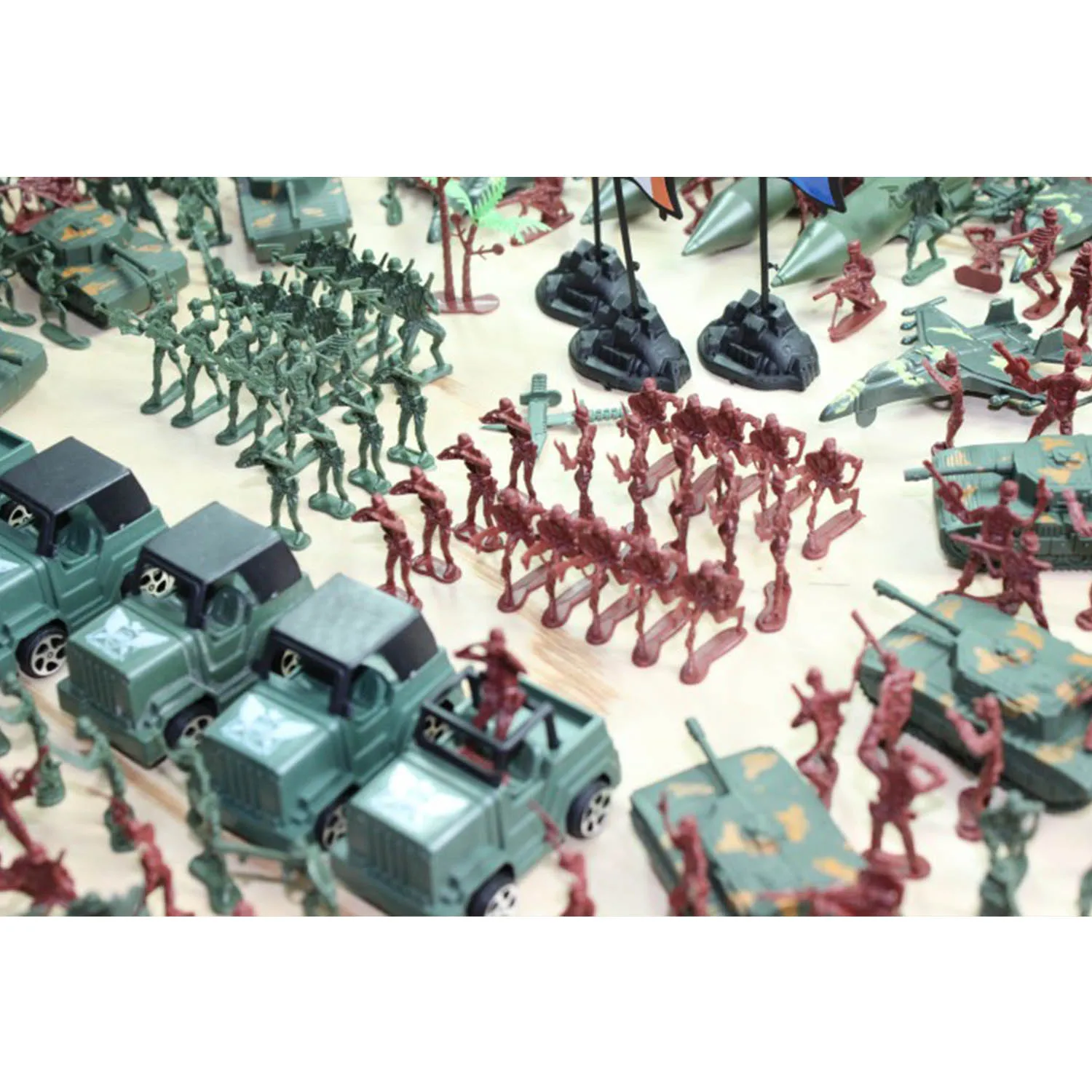 Figuras de Ação dos Homens Playset com Base do Exército Besegad Plástico Exército Grupo Batalha Soldado Militar Modelo Brinquedos Acessórios 307 Pçs 10 High Quality Brinquedos e hobbies