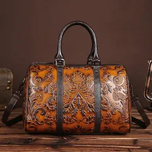 Verdadera del Cuero Genuino de Totalizador de Las Mujeres Bolsos Crossbody Hombro Femenino Del Mensajero Del Bolso de la Primera Capa de piel de Vaca En Relieve El Bolso Para Viajar