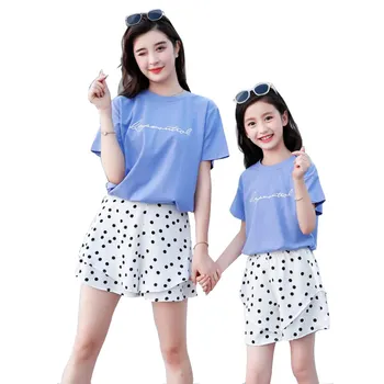 

Polka Dot Mother and Daughter Clothes Set Family Look Matching Mum and Daughter Clothes Set Mom Daughter Clothing Outfits Summer