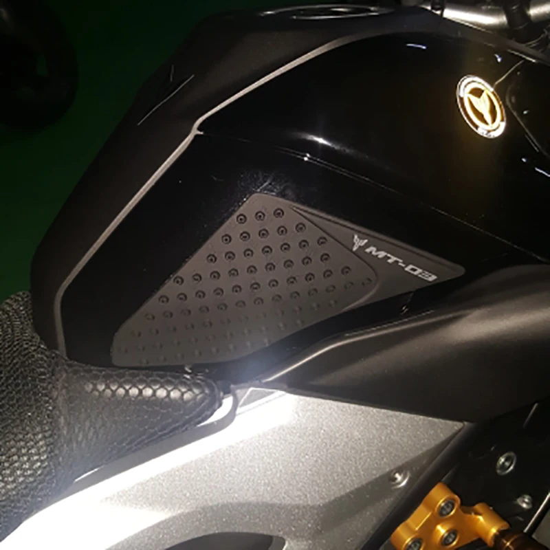 For Yamaha MT-03 MT03 MT 03 2015 2016 Motorcycle Anti slip Tank Pad 3M Side Gas Knee Grip Traction Pads Protector Stickers (5)