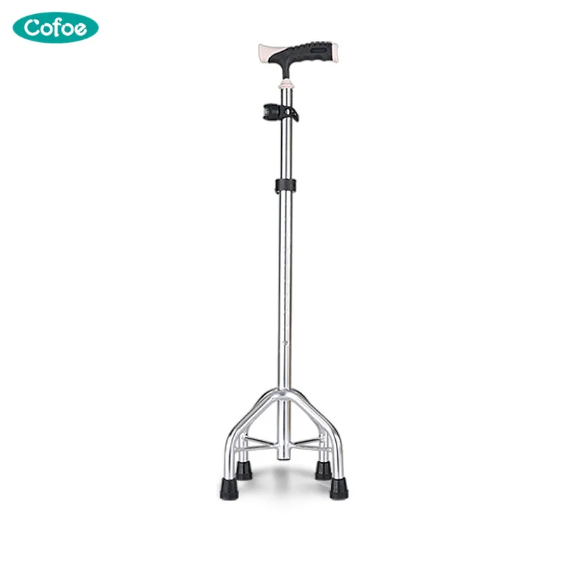 Cofoe Ultralight Walking Stick Cane Hand Crutch 4 Feet Multifunction