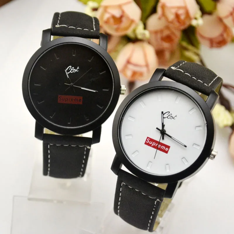 South Korea's Big Dial Plate, Harajuku Antique Style, Women's Fashion, Belt Fashion, Male Student Couple Watch, Korean Edition