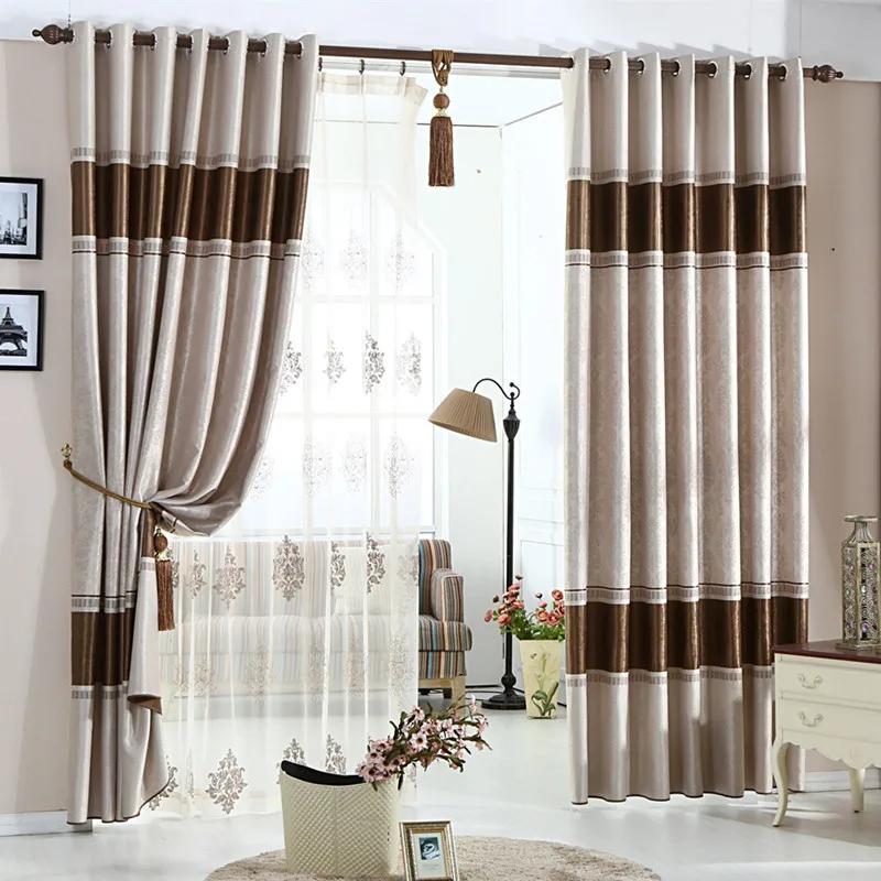 2018 MYRU Elegant Europe Flower Style Curtains Drape Curtain Finished