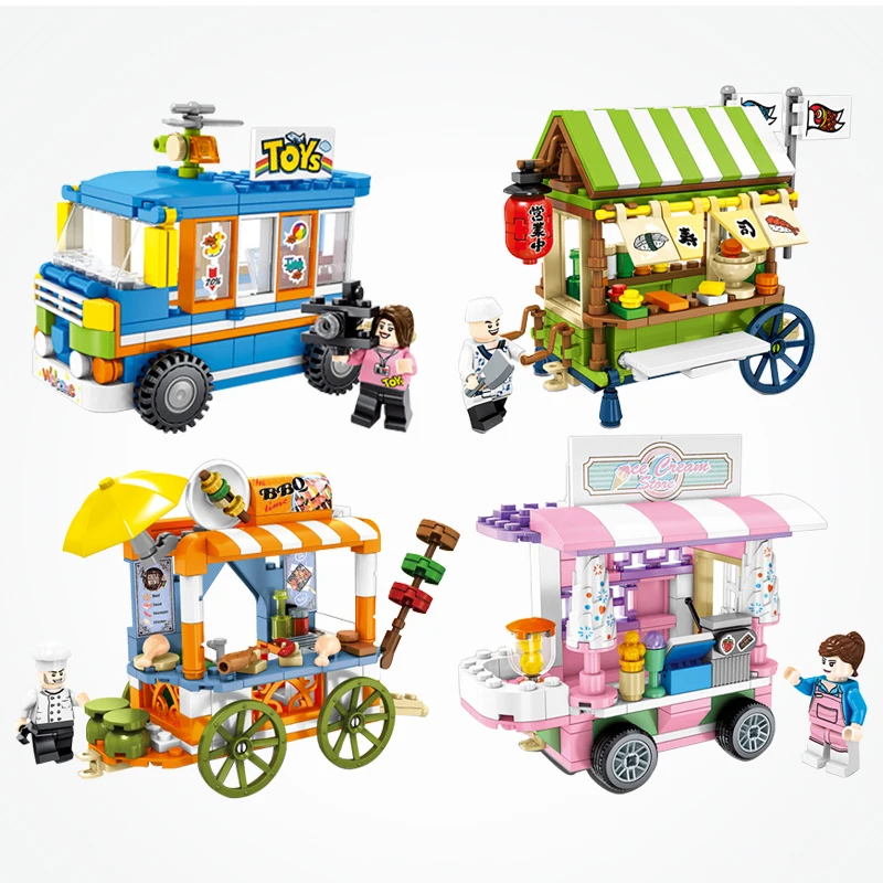 

LEGOings Block The Toy Sushi Shopping Adventure Time LEGOED City Building BLocks Kids Toys Compatible With LEGOingly Street view