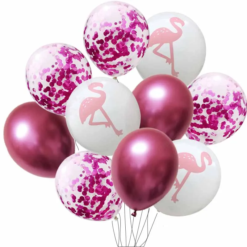 Фламинго воздушные шары на день рождения металлические Фламинго вечерние конфетти для воздушного шара балон ананас день рождения деко Гавайская тропическая Globos XN