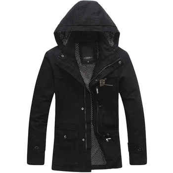 

New Arrival Good Quality Cotton Coat Men Slim Hooded Chaqueta Hombre