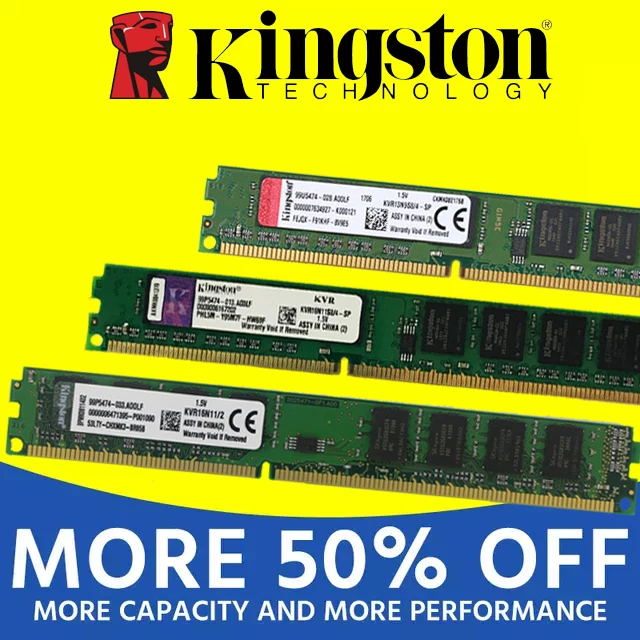 

Kingston PC Memory RAM Memoria Module Desktop DDR2 DDR3 1GB 2GB 4GB 8GB PC2 PC3 667mhz 800mhz 800 1333 1600 1600mhz 1333mhz