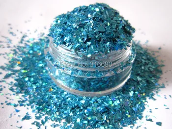 

Holo BLUE Flake solvent resistant glitter for nail art