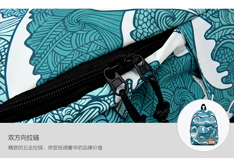 Модный Красочный рифлёный принт из аниме полиэфира, Женский Мужской рюкзак, школьная сумка для ноутбука, дорожная сумка для девочки-подростка