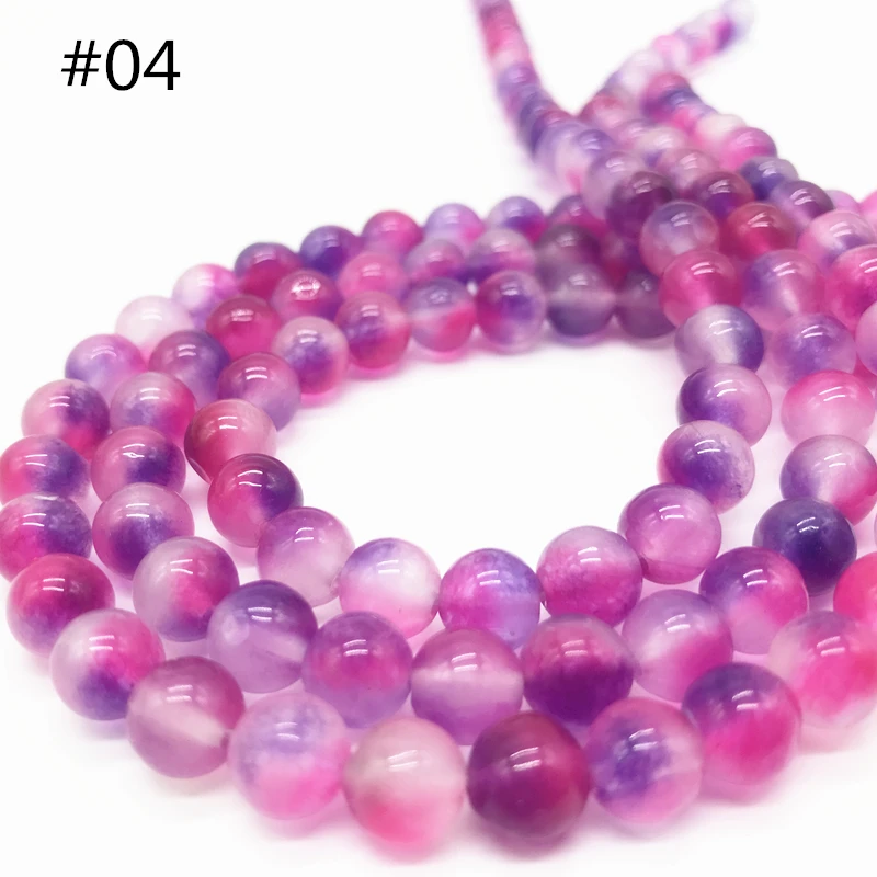 

Hot 8mm 15" Natural Stone Beads DIY Loose Beads For Jewelry Making For Bracelet Making Strand #HZ04