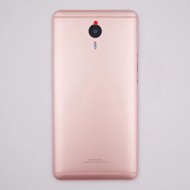 Задняя крышка батарейного отсека для MEIZU M3 Max Крышка батарейного отсека с объективом камеры+ Кнопки громкости питания+ лоток для sim-карты - Цвет: no SIM Tray pink