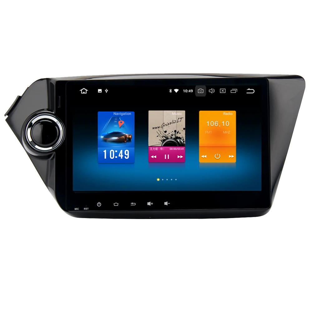 Discount Octa Core Android 9.0 Car Radio Multimedia for Kia Rio K2 2011 2012 2013 2014 2015 2016 Stereo GPS Navigation Sat Navi NO DVD 1