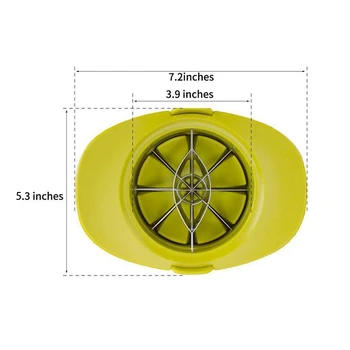 

Apple Corers Cutter Slicer Stainless Steel Apple Fruit Cutter Tomato Mango Slicer Multifunction Kitchen Gadget Dishwasher Safe