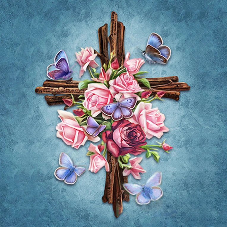 

A3241 Diamond Embroidery Home Decor Cross Stitch Religeon Cross 100% Resin Tool dril Painting Cross Stitch Mosaic Needlework