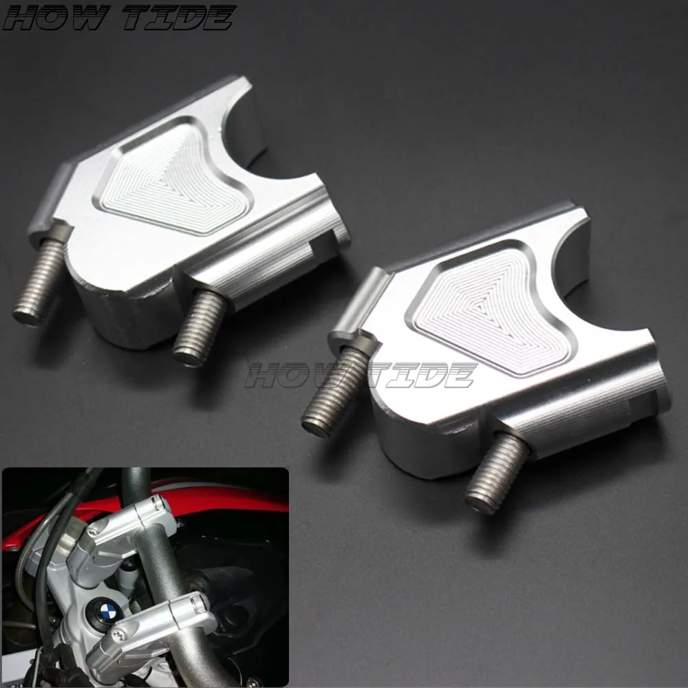 

For BMW F800GS / F800R/ F800GT Silver Motorcycle Accessories Handle Bar Clamp Raised Extend Handlebar Mount Riser