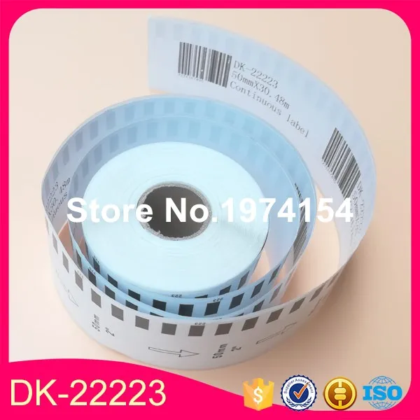 150x Rolls Brother Совместимые Этикетки DK 22223 dk dk22223 50 мм x 30 48 м etichette термо бумага клейкие