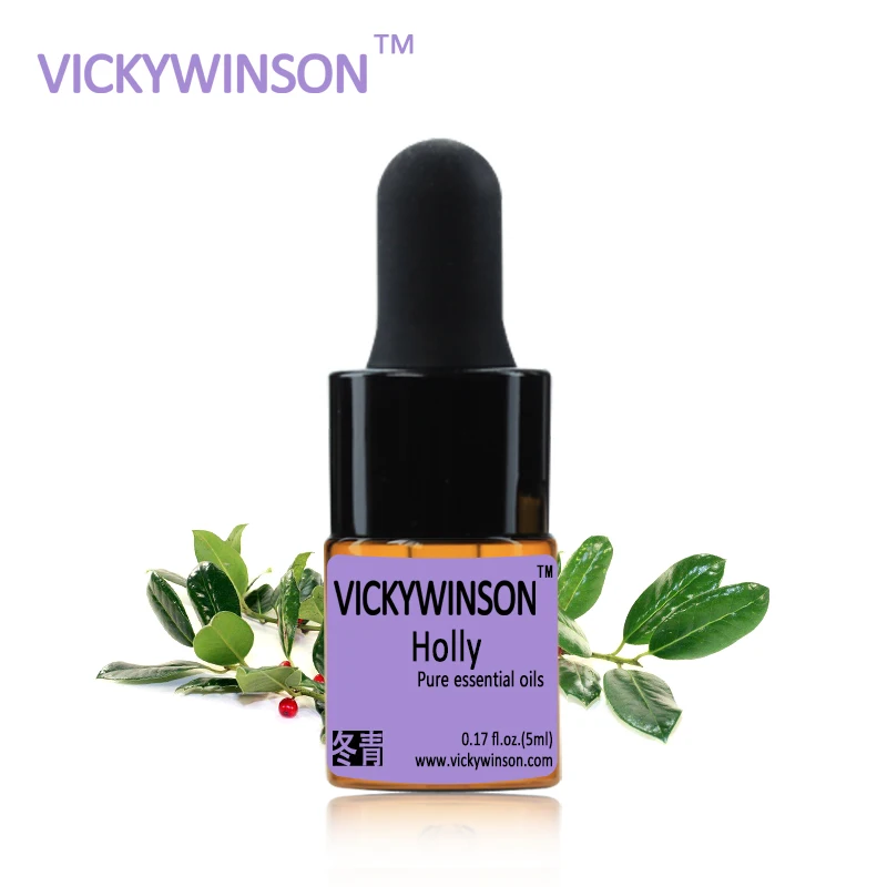 

VICKYWINSON Holly essential oil 5ml Headaches Itching Muscle Pain Aches Relief Motion WD11