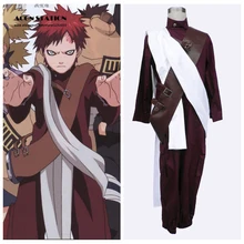 Envío Gratis 2016 Venta Caliente NARUTO Sabaku no Gaara Anime Cosplay Disfraces de Halloween Para Hombre Trajes Para Halloween Navidad