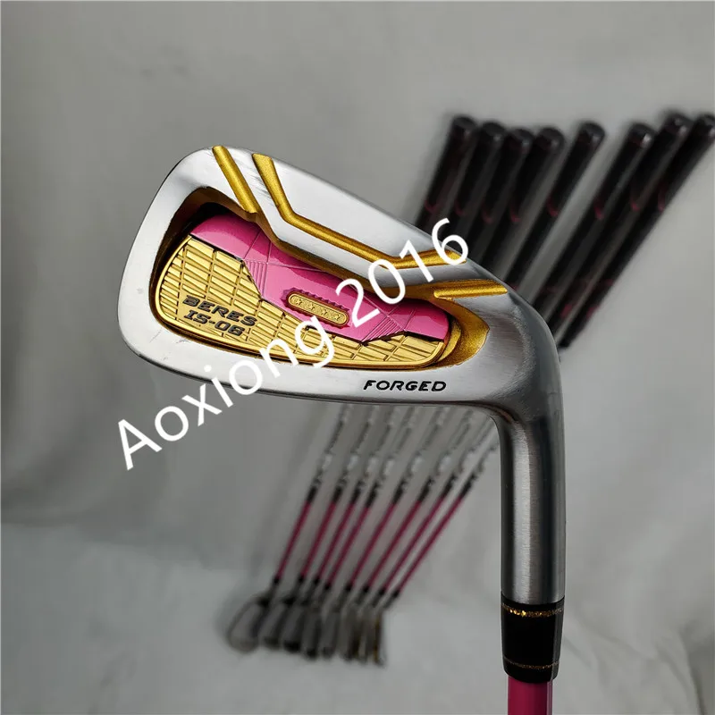 

New Women Golf clubs IS-06 golf irons 5-11AW.SW Irons clubs with Graphite Golf shaft L flex irons clubs set Free shipping