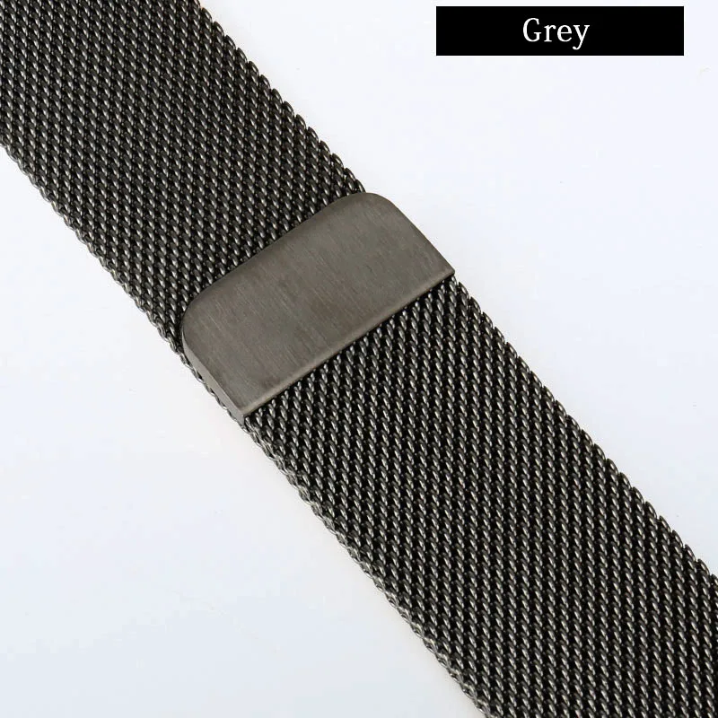 Grey MAIKES, Миланская петля, ремешок для Apple Watch, 4, 44 мм, металлический ремешок для часов Apple Watch, 42 мм, ремешок из нержавеющей стали iwatch, 40 мм, 38 мм - Цвет ремешка: Grey