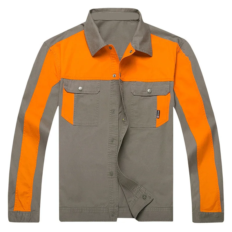 Men Women Work Clothing Sets Long Sleeve Jackets and Work Pants Workwear Suits Factory Workers Car Repair Overalls