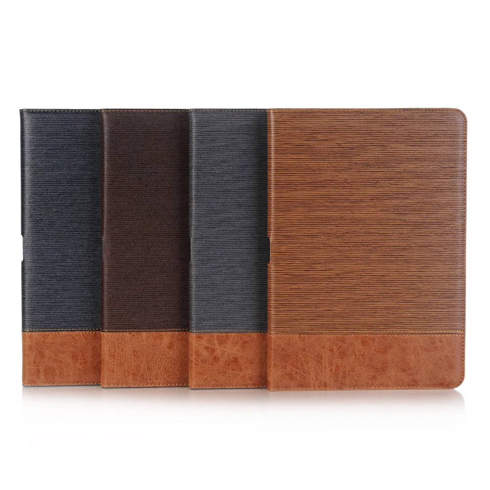 

For Ipad pro 10.5 inch 2017 New Business PU leather case tablet stand Cover with Card Solt for ipad pro 10.5+ screen Film + Sty