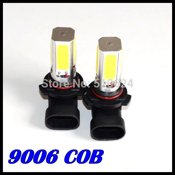 

2 X Car led cob 9006 9005 led h4 h7 h11 High Power Fog light Car LED Day Driving Head Bulb Light led fog Lamp 12V
