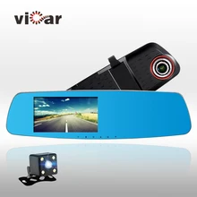 Novatek 96655 5 Inch Screen Full HD 1080P Car Rearview Mirror DVR Car Camera Andonstar Night Vision Dual Camera Video Recorder