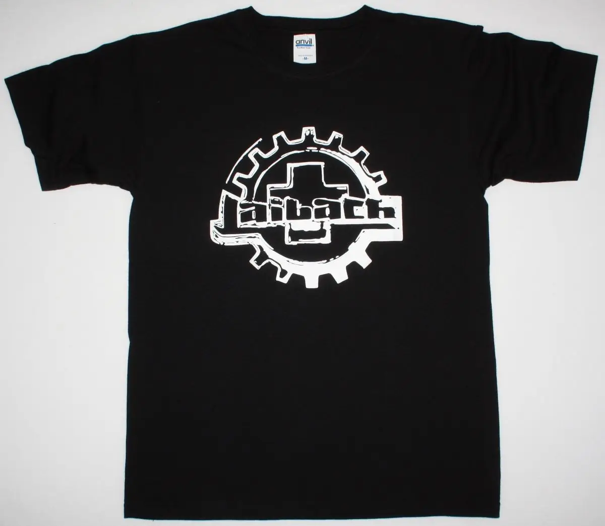 

LAIBACH LOGO INDUSTRIAL DARK WAVE AVANT-GARDE EXPERIMENTAL NEW BLACK T-SHIRT Summer Short Sleeves Cotton Fashiont T Shirt