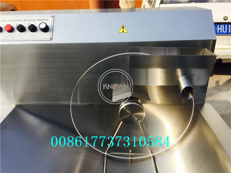 30KG/60KG Hot sale white black chocolate enrobing tempering machine for sale mini round chocolate enrober maker