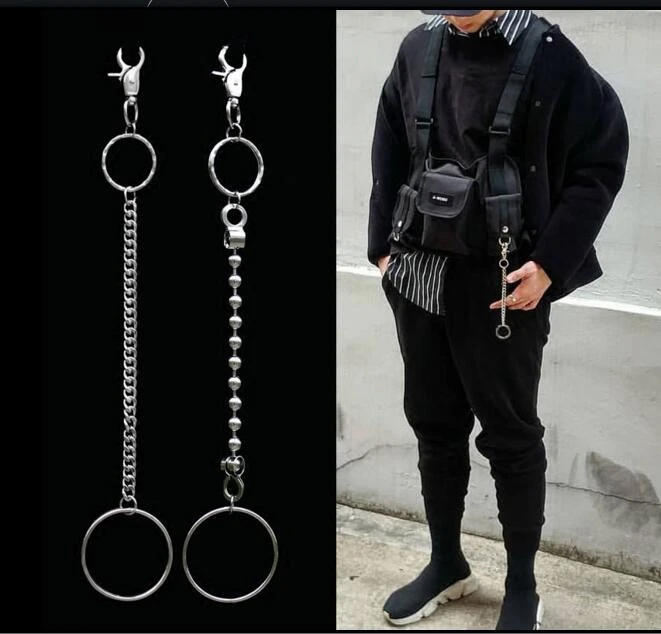 クールズボン財布キーチェーンバイクジーンズゴシックロックキーホルダー男性の金属ウエストぶら下げパンツチェーン衣類付属品 Key Chains Aliexpress