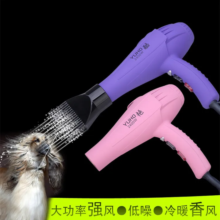 

Hair Dryer 2400W Super Wind Pet Hair Dryer Golden Retriever Teddy Dog Bathing Water Blower Portable Dryer Pet Blower 4 Colors